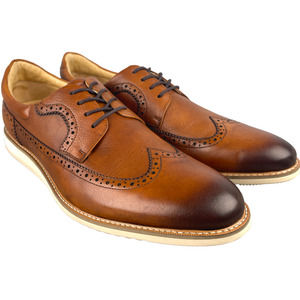 Joseph Abboud "Arnold" Wingtip Brogue Oxford Dress Shoe Brown Size 12